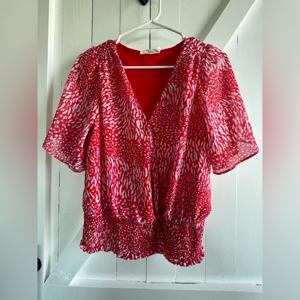 Lush smocked top. Size small